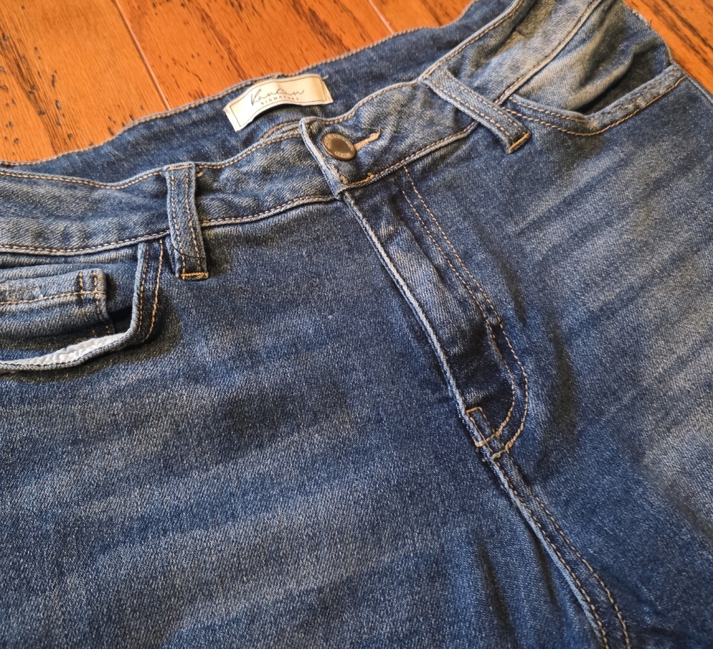 KanCan Classic High Rise Skinny Jeans - Deep Blue